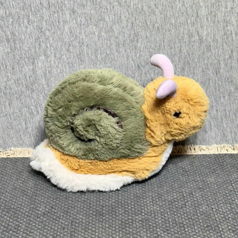 Douglas Cuddle Toys Snail Plush Stuffed Animal Green Yellow Purple 8 Inch